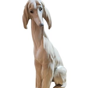 Lladró VTG Afghan Hound Porcelain Figurine By Juan Huerta.